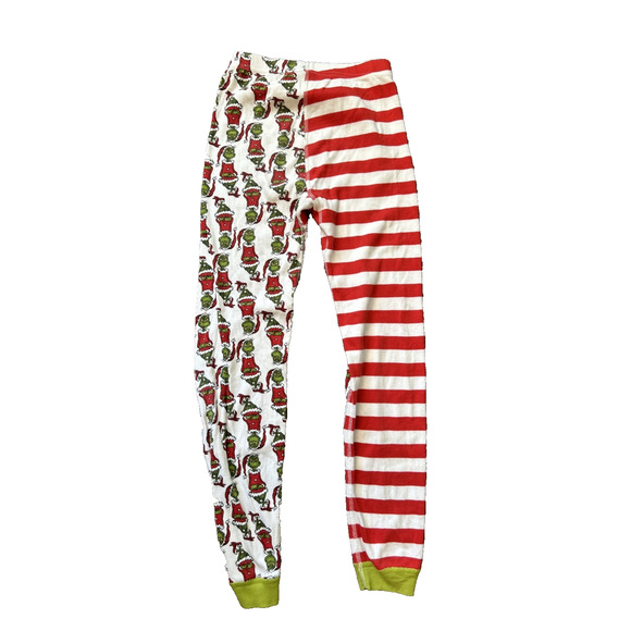 Hanna Andersson Grinch Mixed Print Long Sleeve Pajamas US 10 / 140 Christmas - Picture 7 of 7